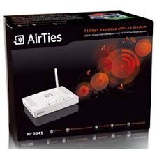 AİRTİES AIR-5341 ADSL2 MODEM 72MBPS 4 PORT